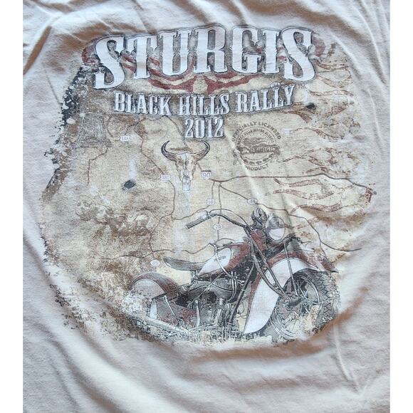 Sturgis 2012 Motorcycle Rally T-shirt Men's Size 3XL 72nd Annual Black Hills SD - Picture 4 of 8